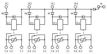 4 relays diagram