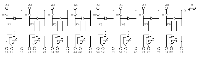 8 relays diagram